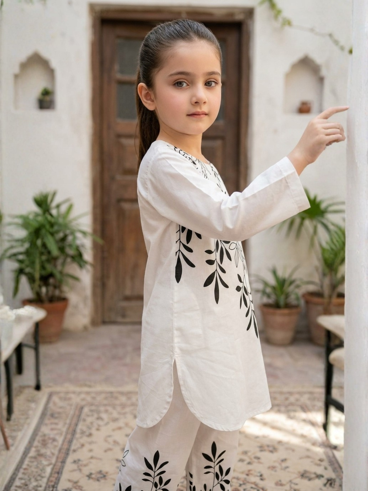 Printed Girls Co Ord Set VG211-A