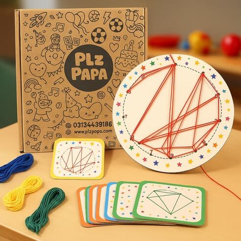 WindingPatternsNailBoardLacingThreadingMontessoriToys