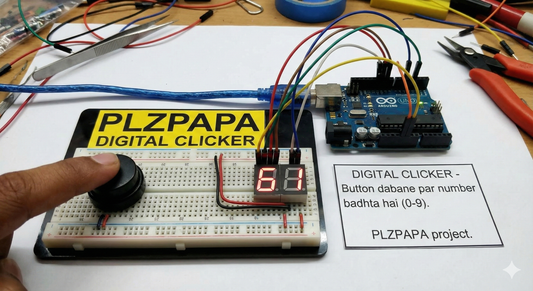 Digital Clicker (Button Counter) Robotic Kit
