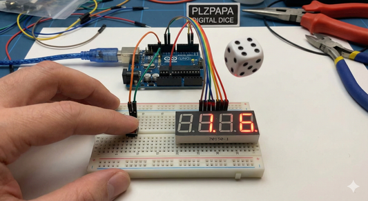 Digital Dice (Electronic Ludo) Robotic Kit