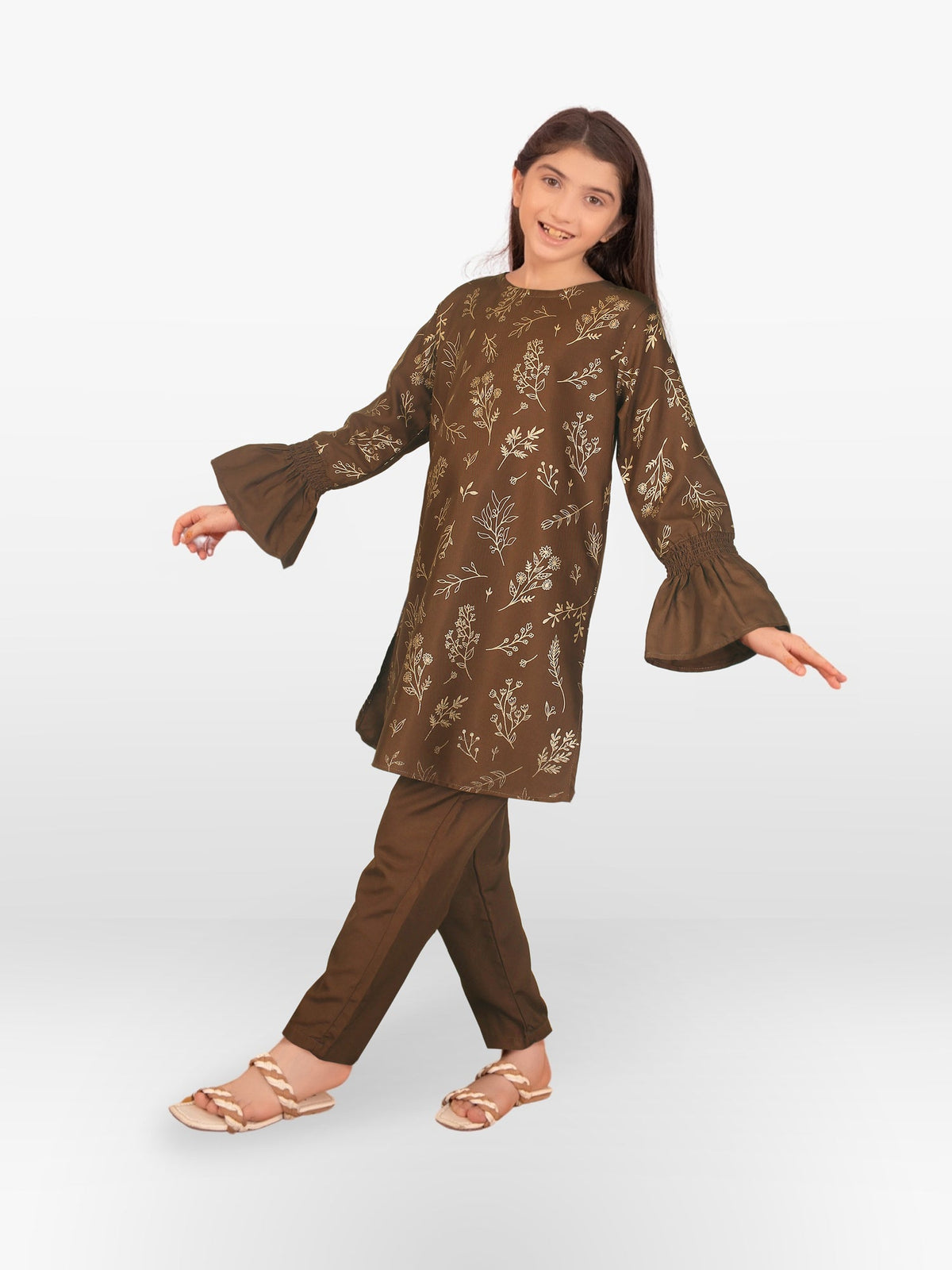 Girls Summer 2Pcs Printed Suit VG110