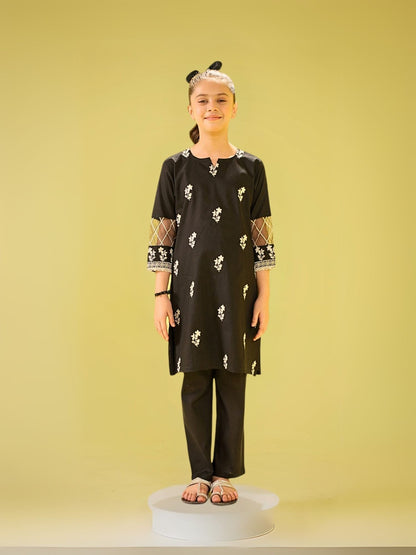 Girls Summer 2Pcs Embroidered Suit VG145-A
