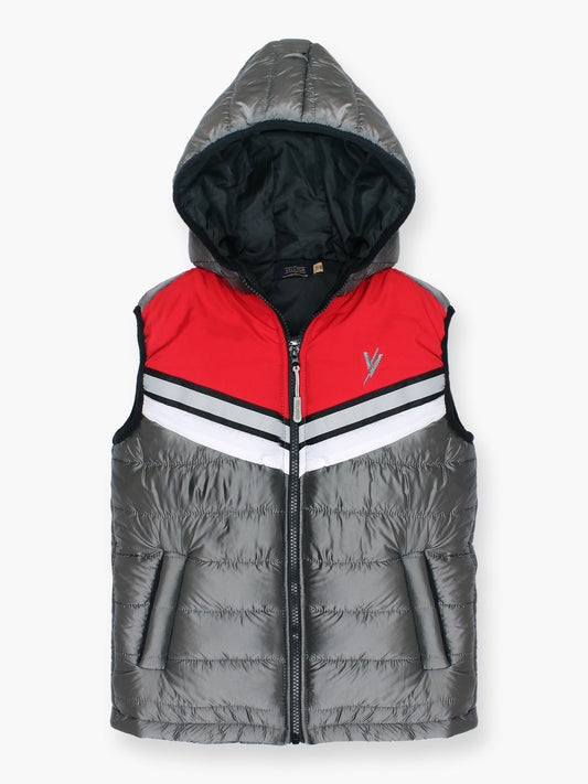 Sleeveless Hooded Puffer For Boys & Girls VJ57-A