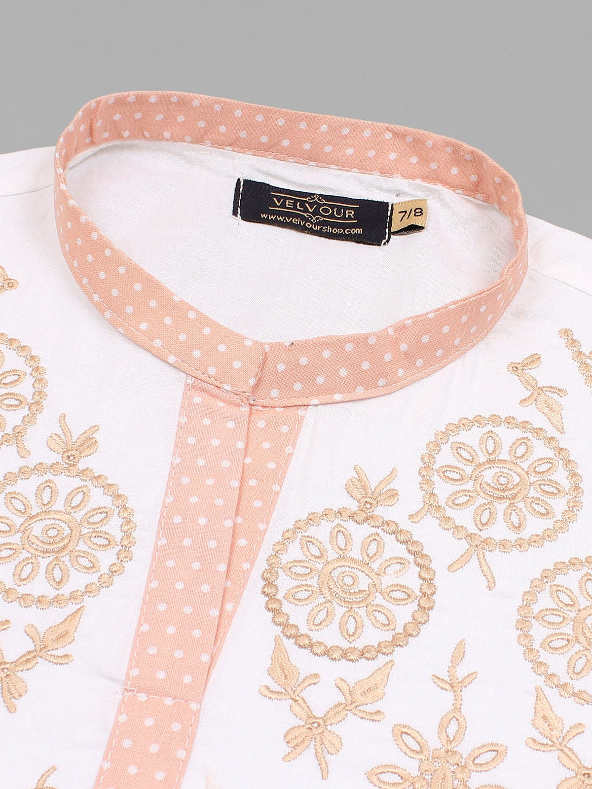 Girls Summer 2Pcs Embroidered Suit VG170