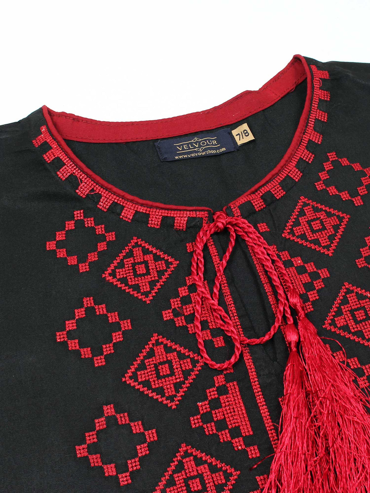 Girls Summer 2Pcs Embroidered Suit VG125-B