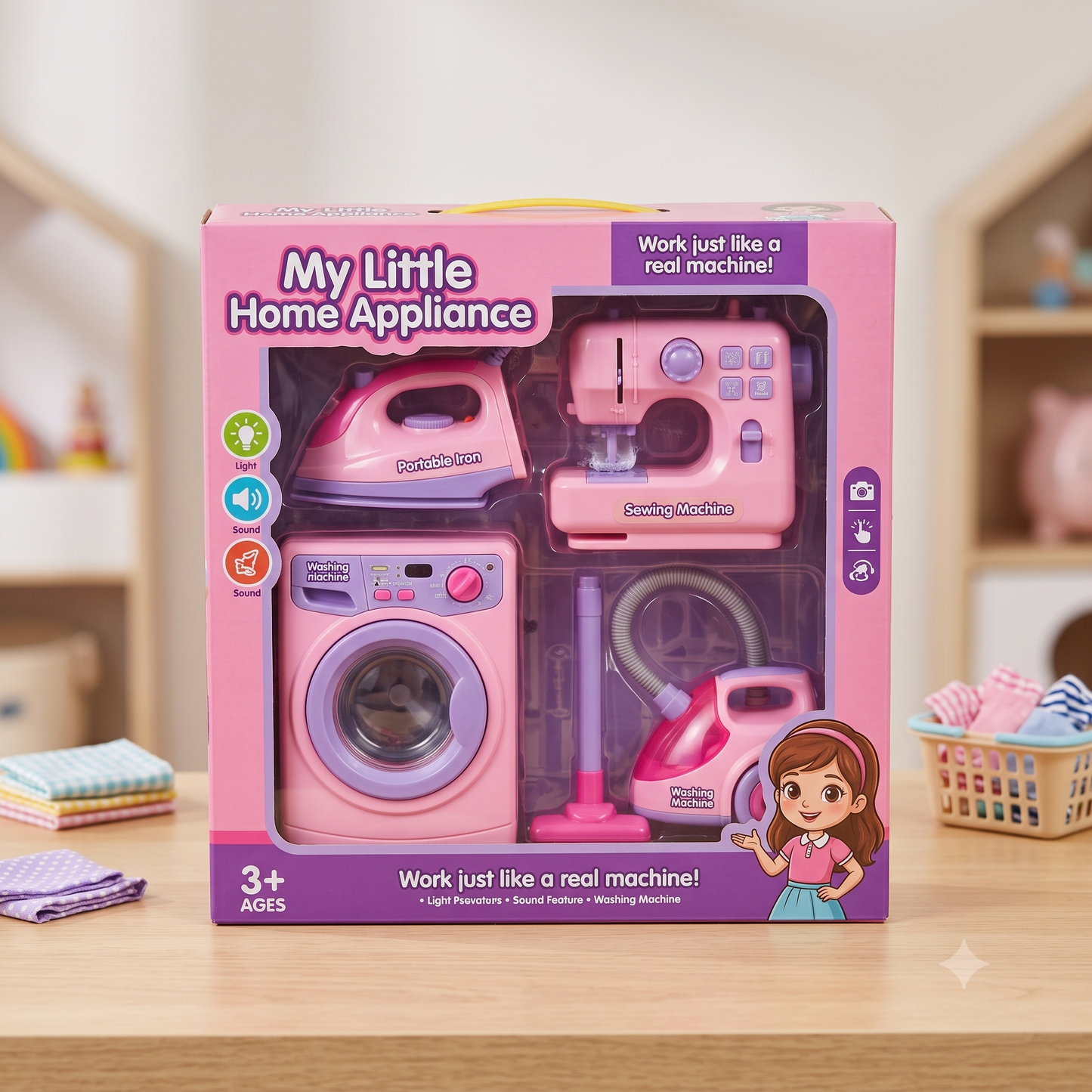4-in-1 Mini Home Appliance Play Set [FT-1380]