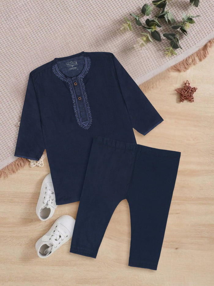 Round Neck Kurta Pajama VK09