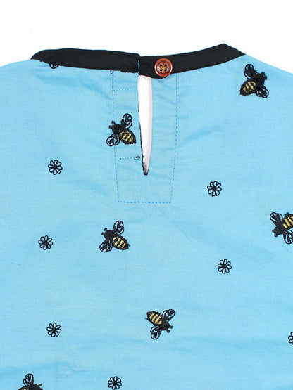 Girls Summer 2Pcs Embroidered Suit VG168-A