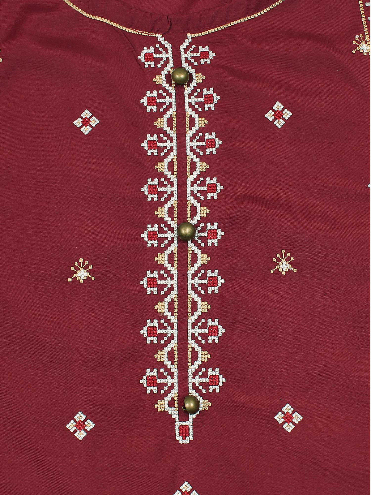 Girls Summer 2Pcs Embroidered Suit VG87-C