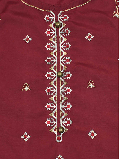 Girls Summer 2Pcs Embroidered Suit VG87-C