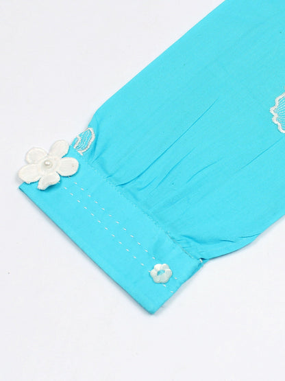 Girls Summer 2Pcs Embroidered Suit VG178-B