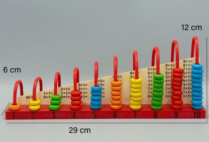 Abacus - Montessori Wooden Toy Calculation Shelf, Vertical Abacus large [WT-855]