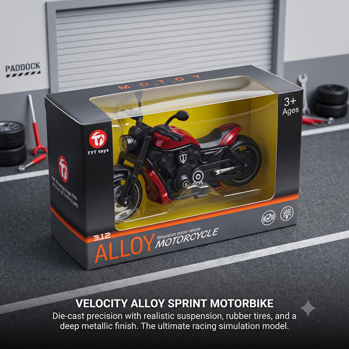 Alloy Simulation Motorcycle Model [FT-1390]
