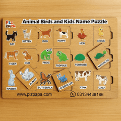 Animal Birds And Kids Name Puzzle [MF-117]