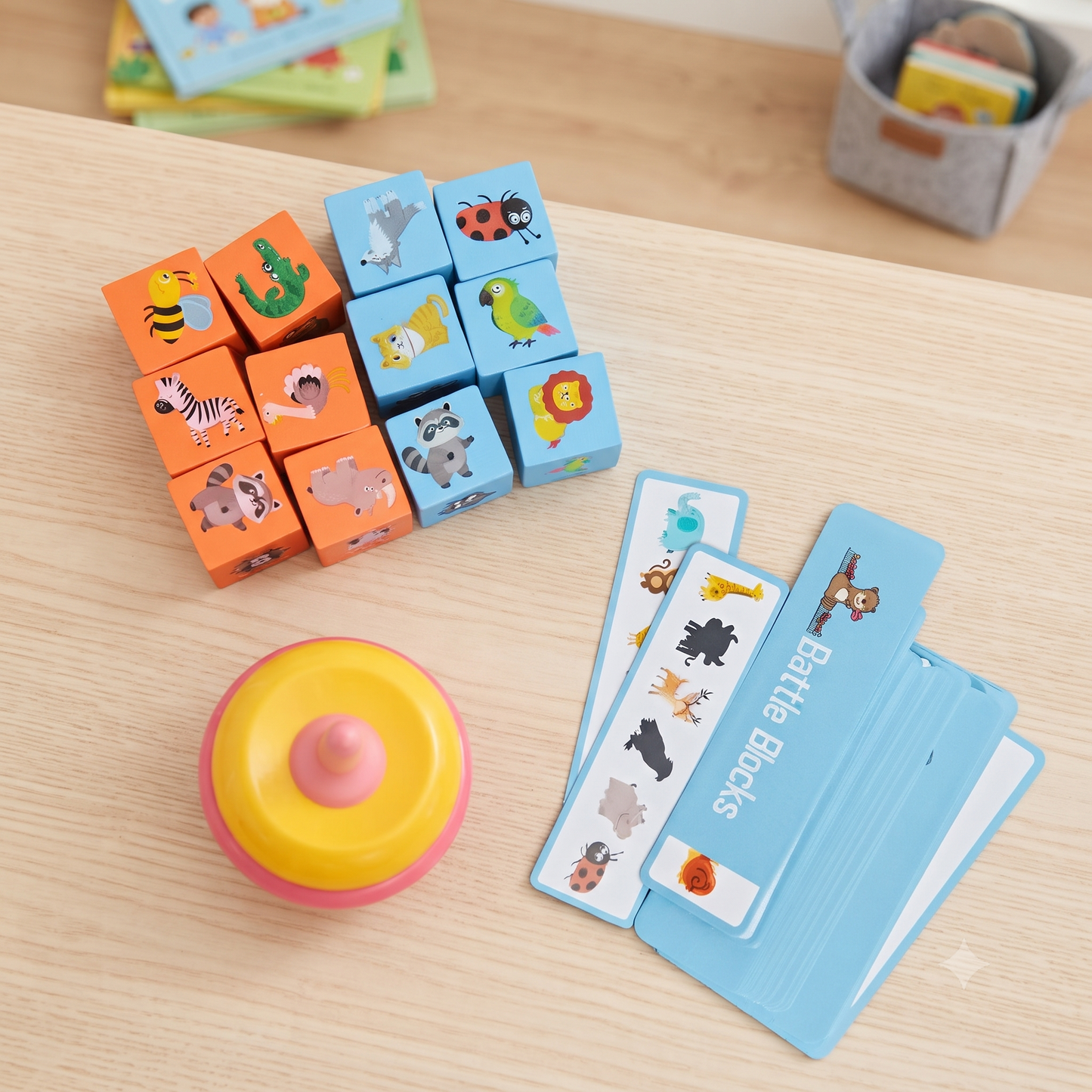Animal Ranking Battle Learning Blocks | Interactive Wooden Puzzle Game [WT-1372]