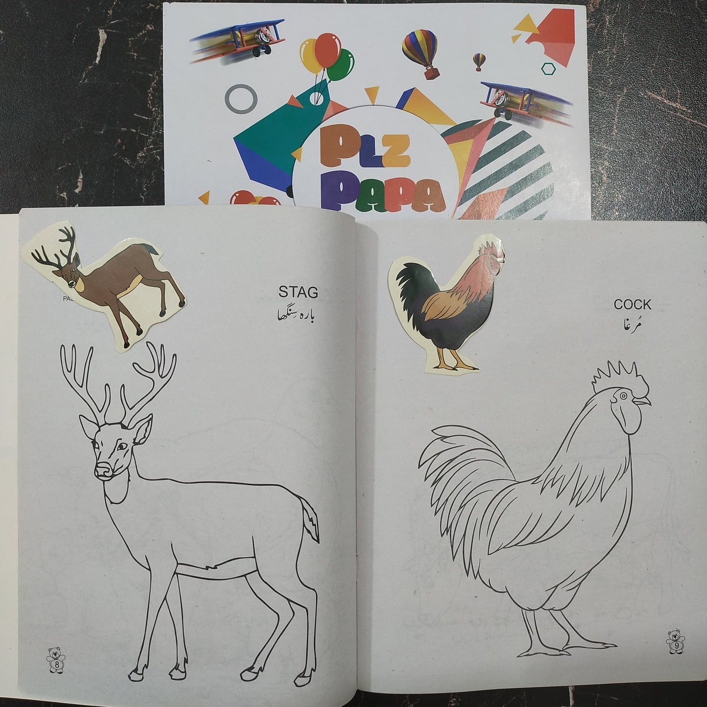 Animals And Birds Colouring Book with Stickers [CB-1014]