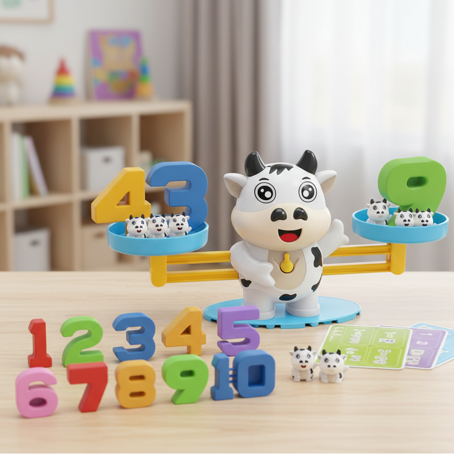  Balance Table Game Seesaw Math Concentrate Toy Match Board Game [