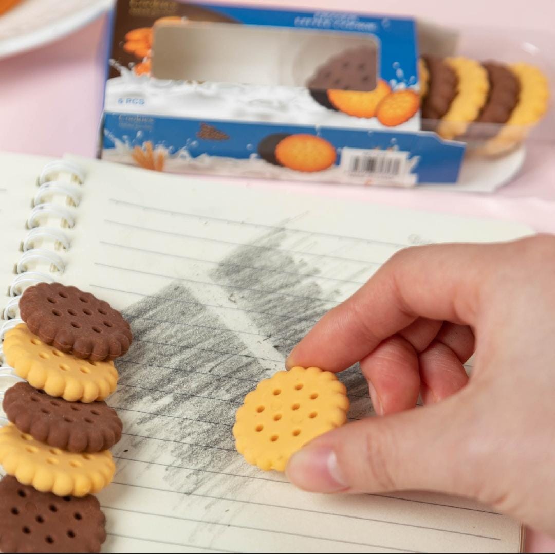 Biscuit Eraser Pack of 6 [ST-1050]