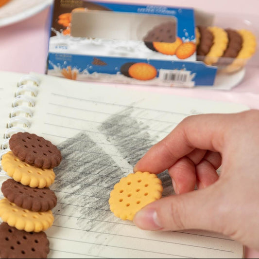 Biscuit Eraser Pack of 6 [ST-1050]