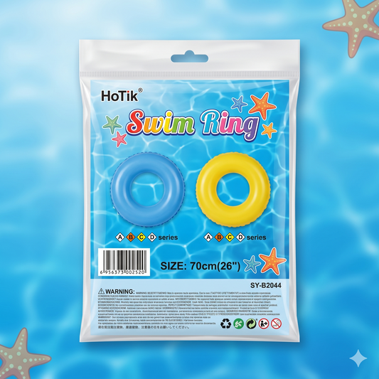 Classic Colorful Swim Ring Tube  – Inflatable Pool Float [ FT-1369]