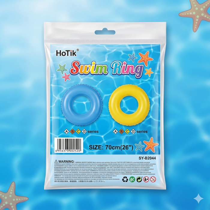 Classic Colorful Swim Ring Tube  – Inflatable Pool Float [ FT-1369]