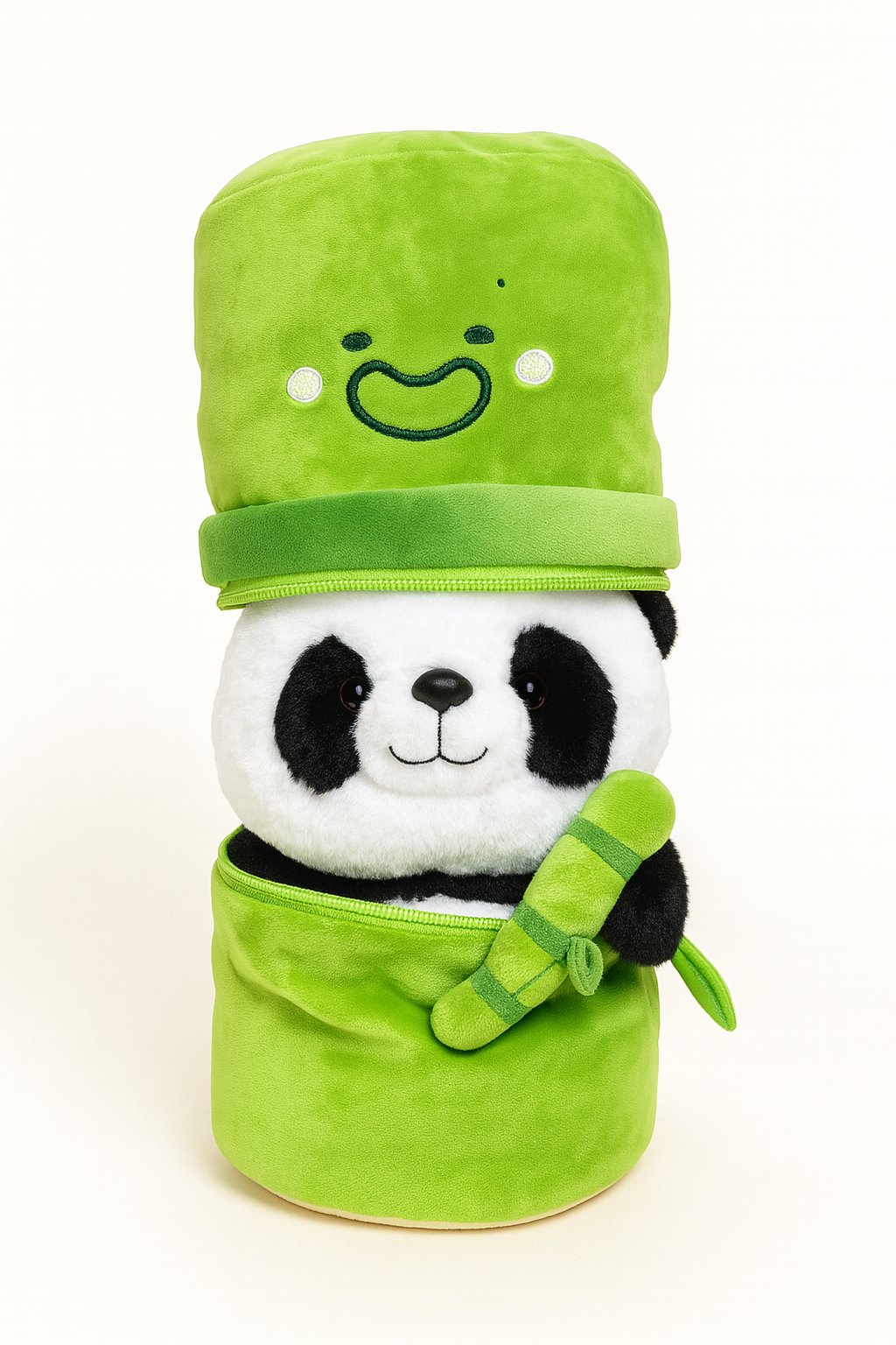 Cute Panda Plush Toy in Green Pea Pod Stuff toys [STuf-1204] - Plzpapa 