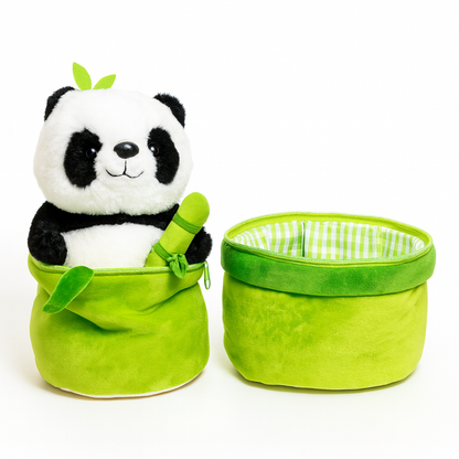 Cute Panda Plush Toy in Green Pea Pod Stuff toys [STuf-1204] - Plzpapa 
