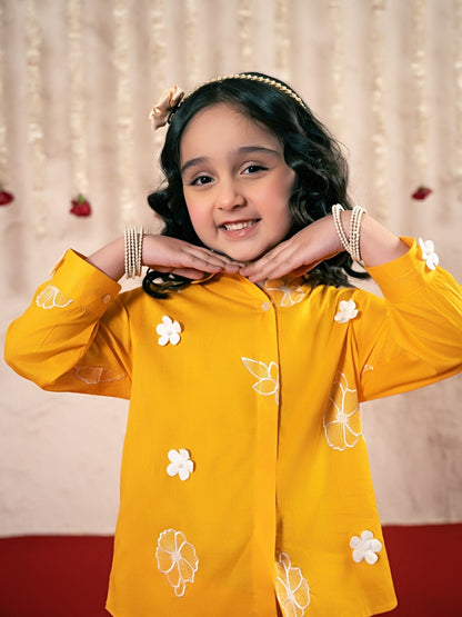 Girls Summer 2Pcs Embroidered Suit VG178-C