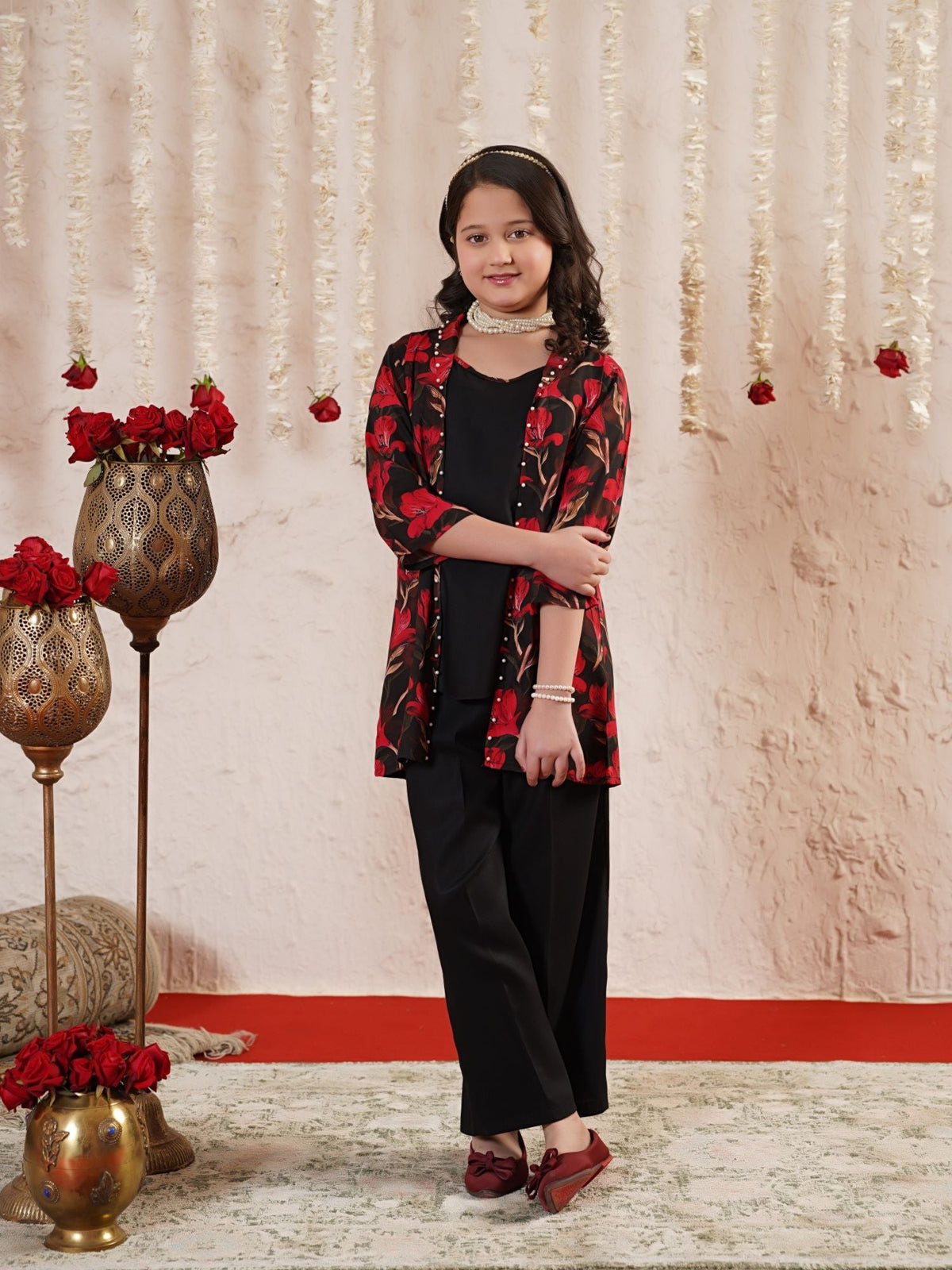 Girls Summer 2Pcs Printed Suitt VG186-A