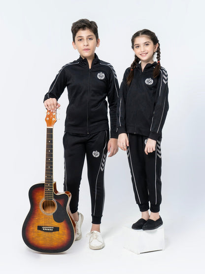 Mock Neck Tracksuit For Boys & Girls, Fleece #VWT012-B