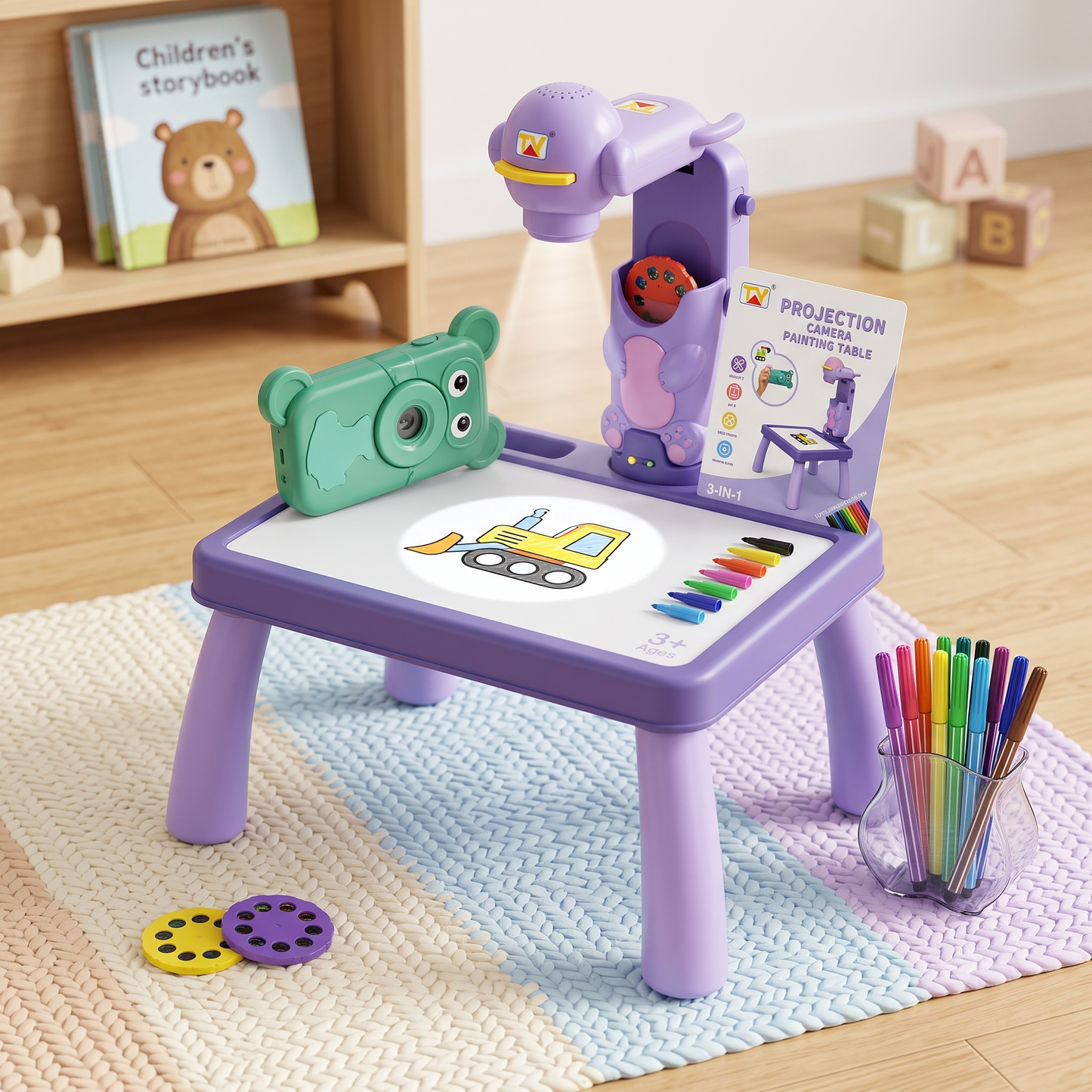 Dual-Projection Painting Table & Portable Camera [FT-1389]