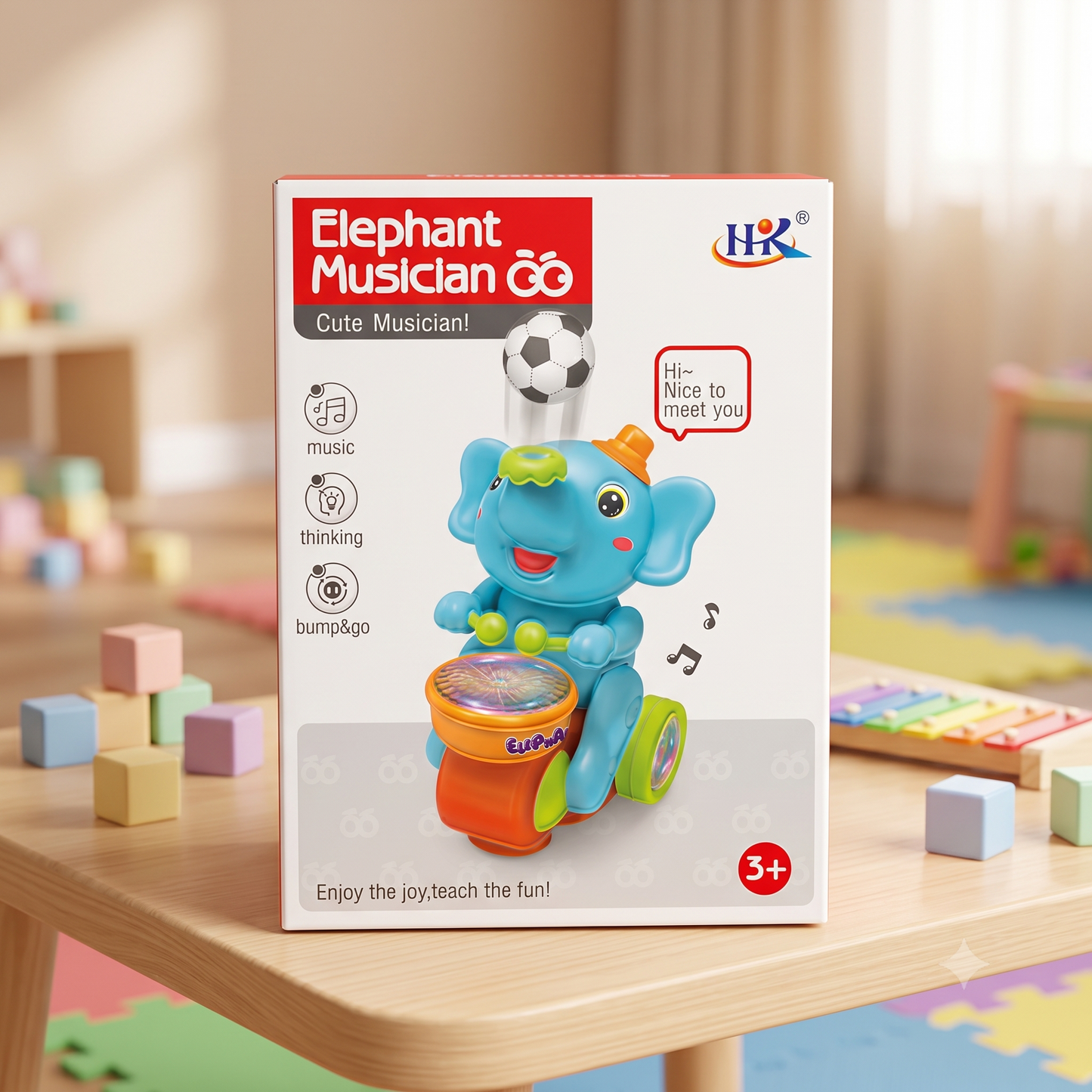 Elephant Musician Toy [FT-1379]