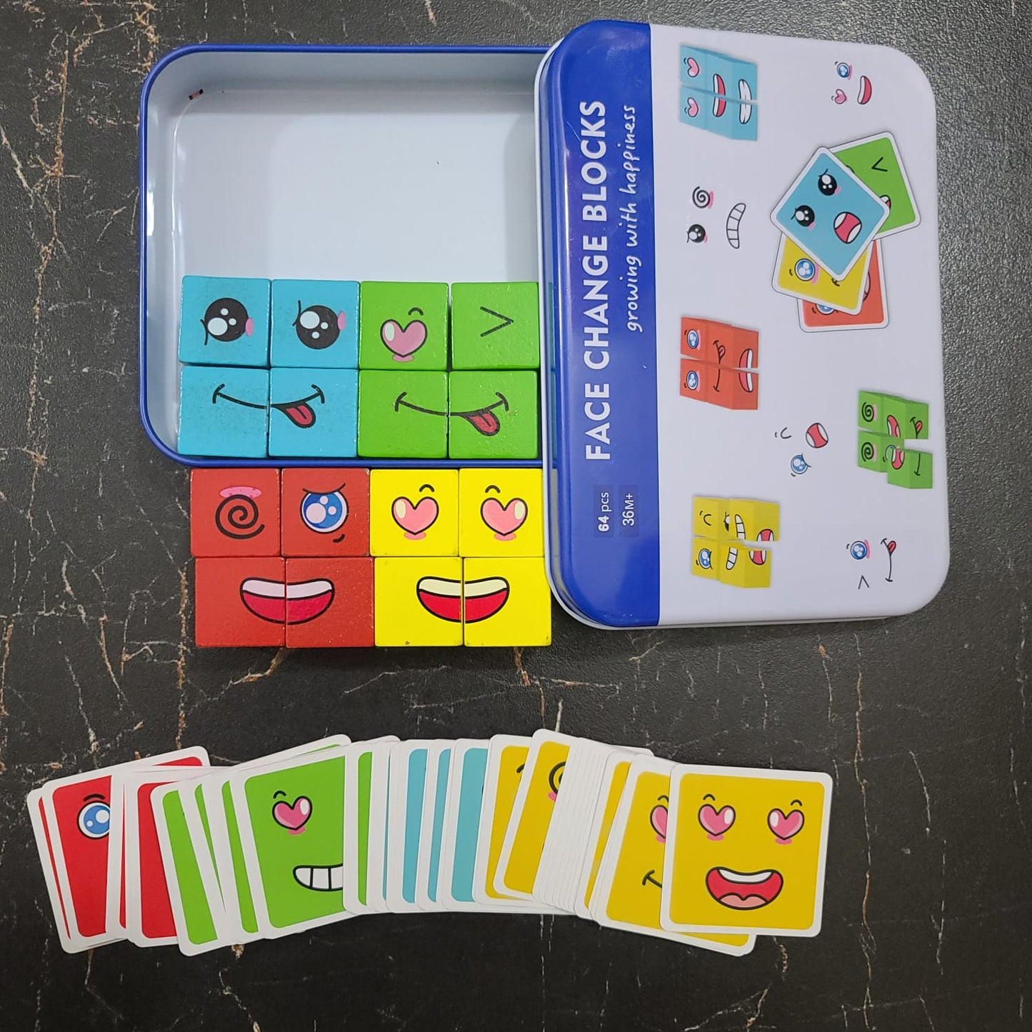 Face expression Puzzle Wooden Blocks [FT-1037]