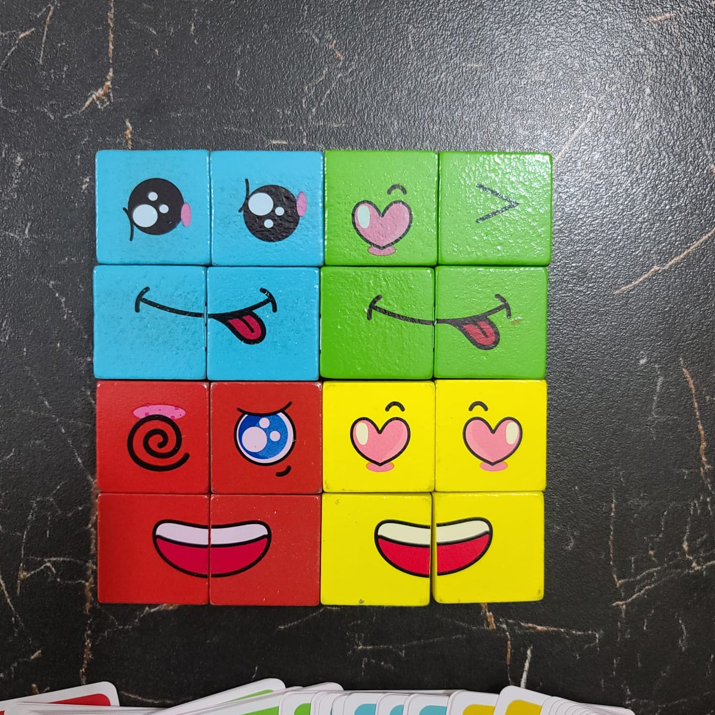 Face expression Puzzle Wooden Blocks [FT-1037]