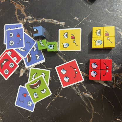 Face expression Puzzle Wooden Blocks [FT-1037]