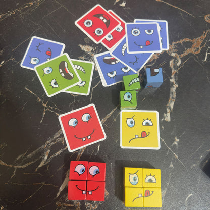 Face expression Puzzle Wooden Blocks [FT-1037]
