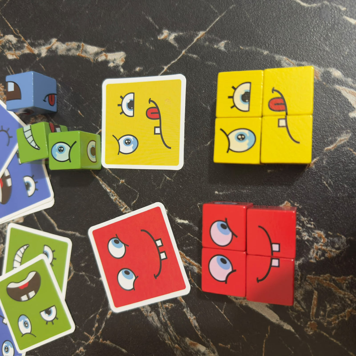 Face expression Puzzle Wooden Blocks [FT-1037]