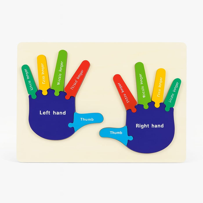 Hands and Feet Cognitive Puzzle Wooden Board [WT- 1209] - Plzpapa 