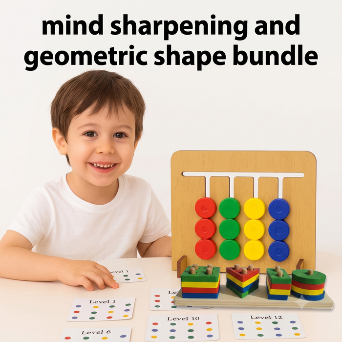 Mind Sharpening Puzzle and Geometric Shape Bundle