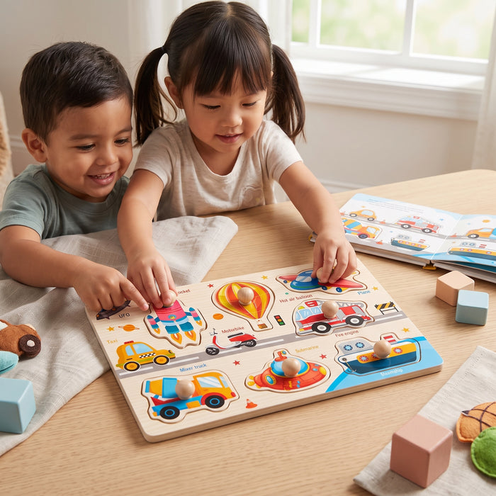 Wooden Peg Puzzle Board [ST-1400]