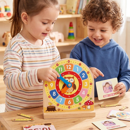 Wooden Clock Game With cards [ST-1397]