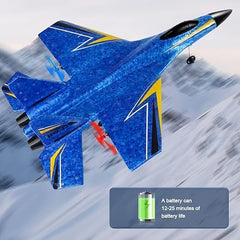 HW-33 RC Airplane,Flying Jet 2.4GHhz 2 Channel Remote Control Plane, Remote Control jet with Gyro Night Lights and Rechargeable Battery, Easy to Fly for Adults, Kids [KT-856]