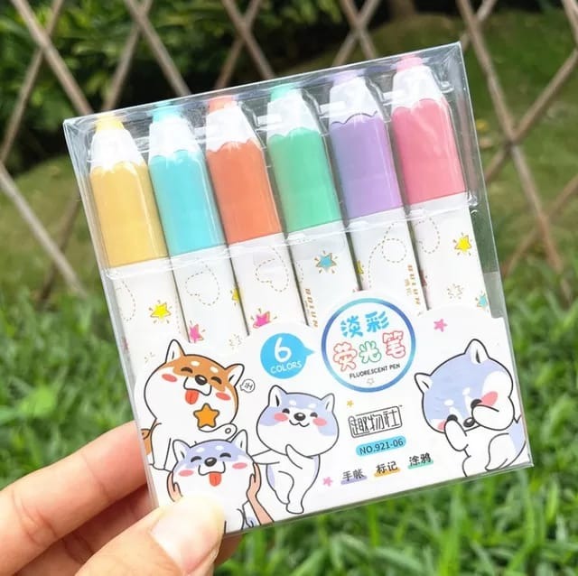 Sanrio Highlighter (pack Of 6) [ST 937]