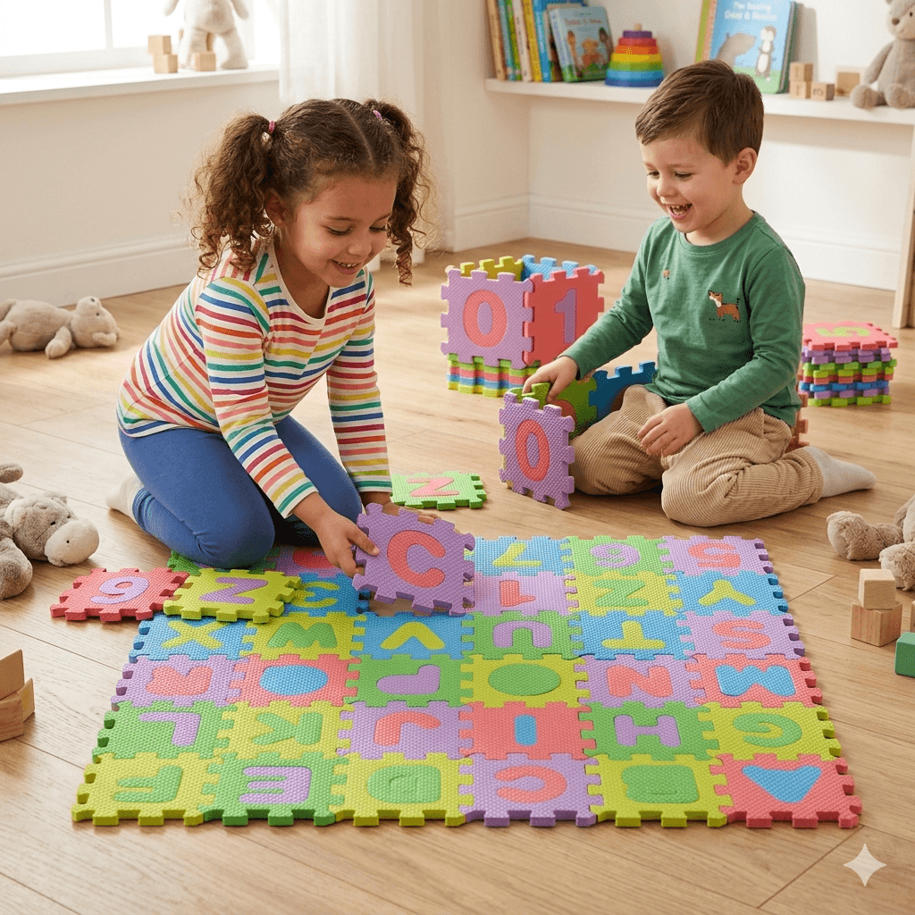 Kids Foam Playing Mat Size 12*12 Inches [ST-1188]
