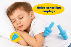 Kids Noise Cancelling Earplugs – Soft, Safe & Comfortable for Sleep, Swimming