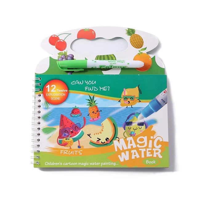 Magic water Book [821-2] - Educational Toy - Plzpapa 