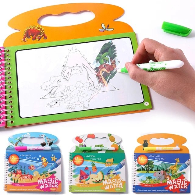 Magic water Book [821-2] - Educational Toy - Plzpapa 