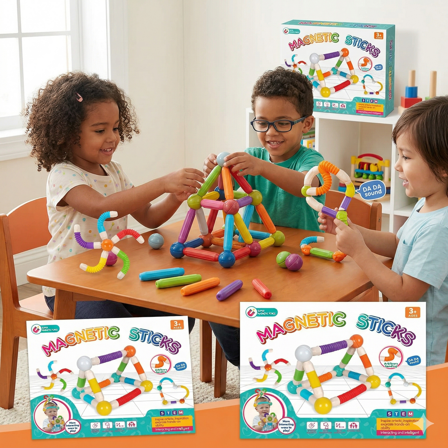 Magnetic Sticks 18 pcs [ST-1347]