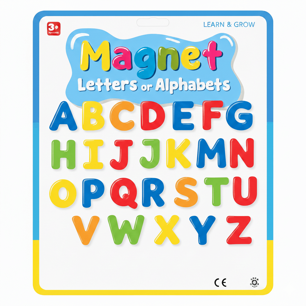 Magnetic Alphabets & Numbers, Symbols Educational Toy [ET-1321]