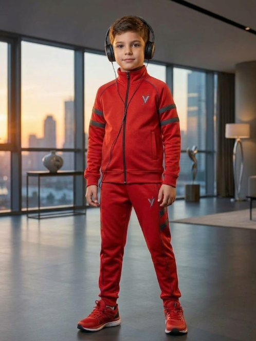 Mock_Neck_Tracksuit_For_Boys_Girls_Fleece